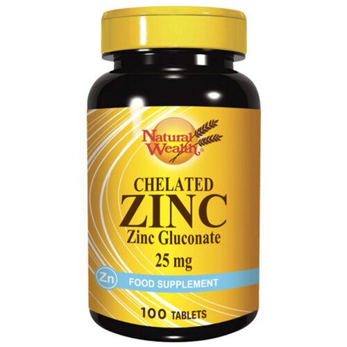 Natural Wealth NATURAL VELT Cink-100 tablete 25 mg Cene