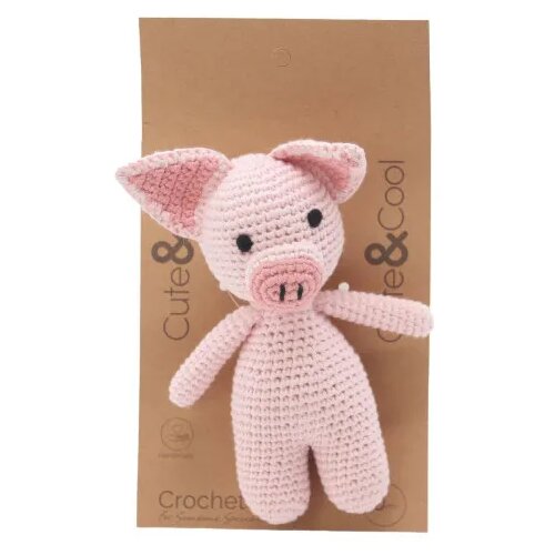 CUTE&COOL- Cute&Cool pletena lutka 16cm prase Cene