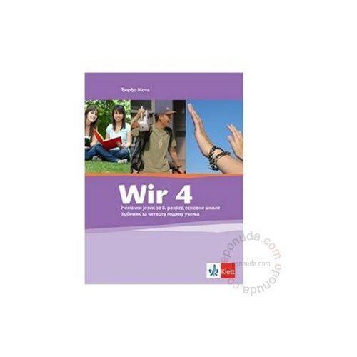 Klett udžbenik za osmi razred WIR 4, nemački jezik za 8. razred Udžbenik knjiga Slike