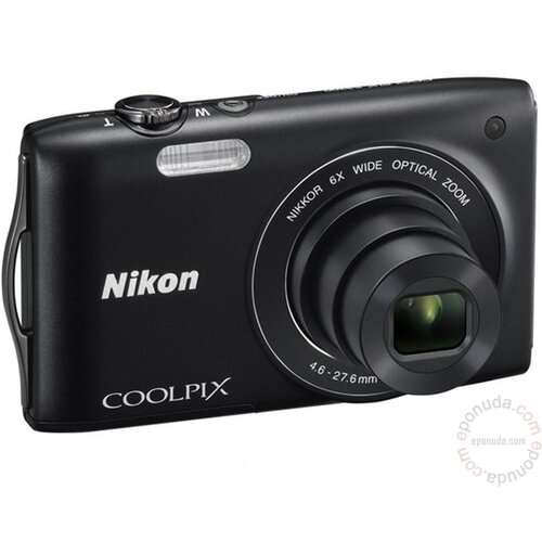 Nikon Coolpix S3200 Black digitalni fotoaparat Slike