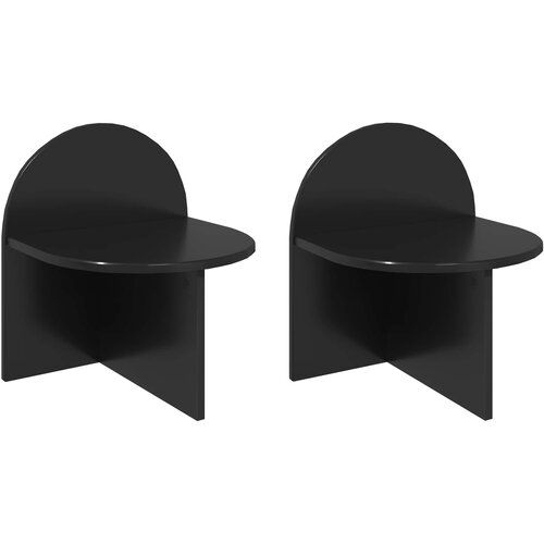  Noćni ormarić 2 pcs Crni hrast 40 x 35,5 x 45,5 cm Cene
