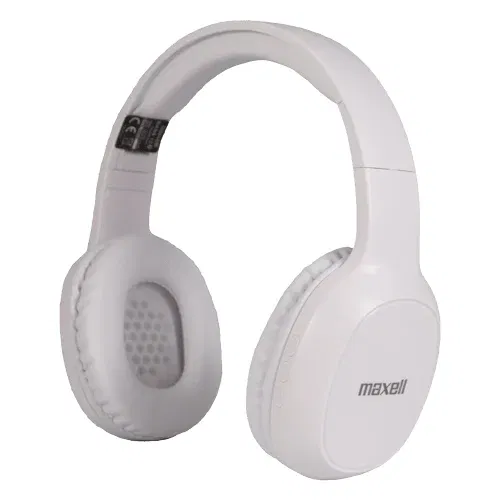 Maxell Bluetooth naglavne slušalke BASS z mikrofonom bele
