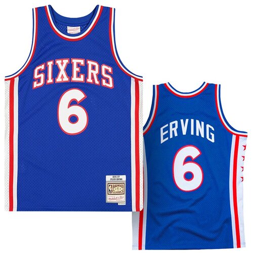 Mitchell And Ness mu&amp;scaron;ki Julius Erving 6 Philadelphia 76ers 1976-77 Mitchell &amp;amp; Ness Swingman dres Slike