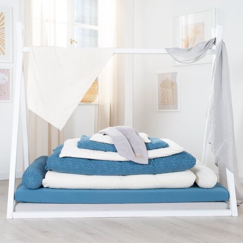 Roba Kremno bela otro&amp;scaron;ka posteljnina za otro&amp;scaron;ko posteljico 80x80 cm Seashells &amp;ndash; Slike