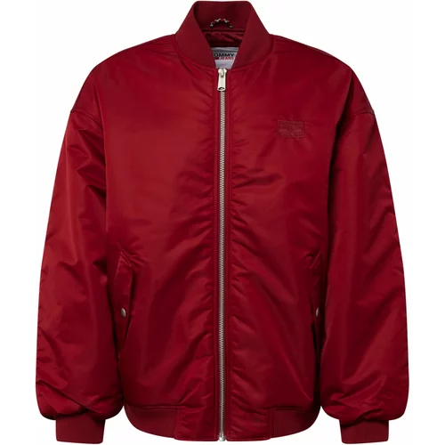 Tommy Jeans Prehodna jakna krvavo rdeča / rubin rdeča
