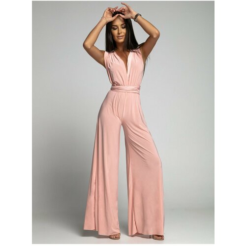 Fasardi Powder-coloured jumpsuit tied in several ways Cene