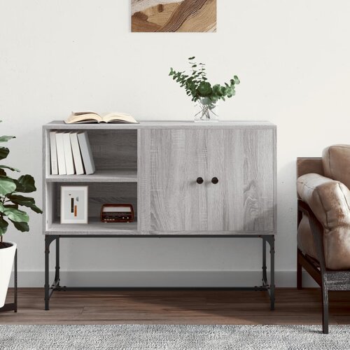 vidaXL Komoda siva sonoma 100x40x79,5 cm inženirski les Cene