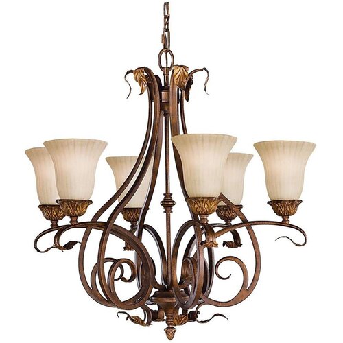 Elstead Lighting Feiss FE-SONOMAVALLEY6 - Luster na lancu SONOMA VALLEY 6xE27/60W/230V Cene