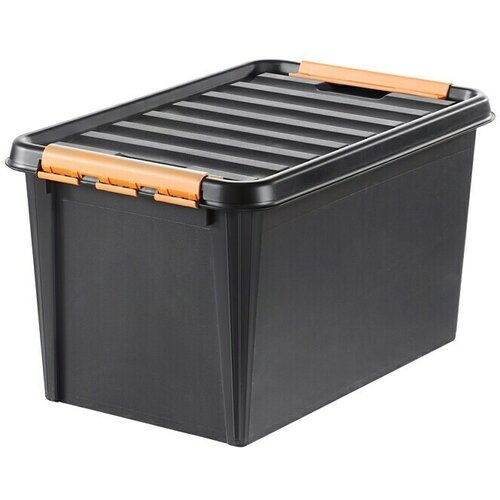 Smart Store Kutija za pohranjivanje (D x &amp;Scaron; x V: 59 x 39 x 34 cm, Plastika, Crne boje) Slike
