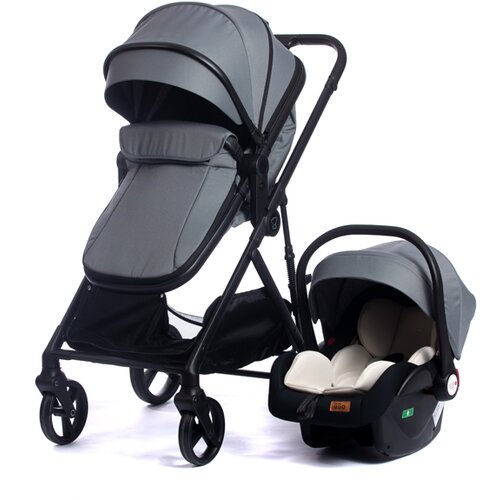 Lorelli Bertoni kolica za bebe sa autosedistem NikaC10/Siva Cene
