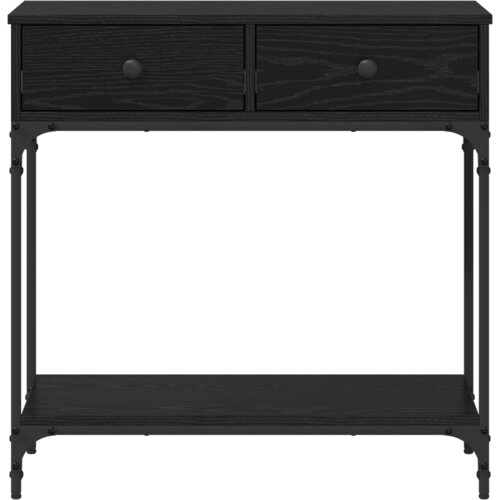  Konzolni stol Crni hrast 75x34 5x75 cm Konstruirano drvo Slike
