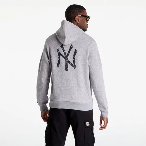 New Era New York Yankees Logo Infill Grey Hoodie