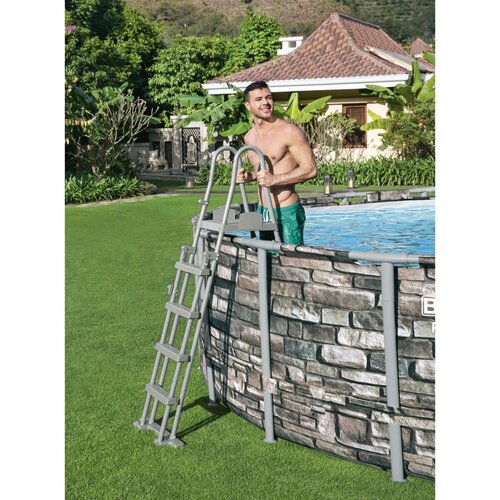 Bestway flowclear sigurnosne ljestve za bazen s 4 stepenice 132 cm Slike