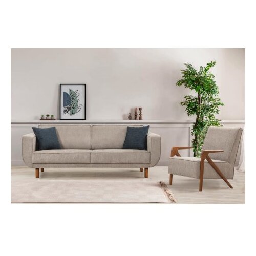 Atelier Del Sofa sofa i fotelja Larus Wood Set Walnut Grey Cene