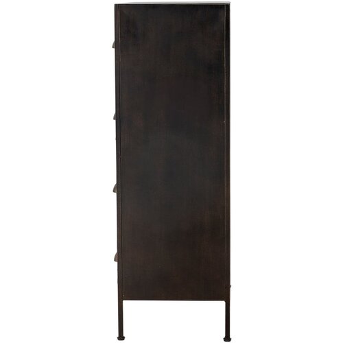 Bloomingville Crna/smeđa metalna komoda 60,5x92x33,5 cm Matteo &amp;ndash; Slike