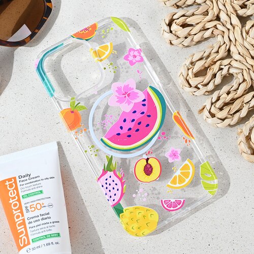  Maska za iPhone 15 Pro Max 6.7 Summer Fruits Print Magsafe Cene