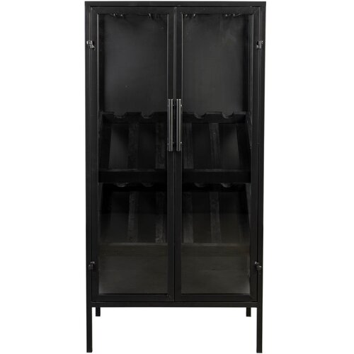 White Label Črno stojalo za vino iz jelovega lesa za 10 steklenic, 52x103 cm Rob - White Label Cene