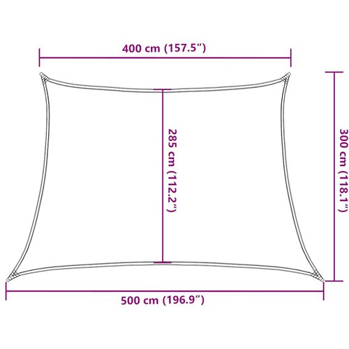  Jedro za za&amp;scaron;titu od sunca 160 g/m&amp;sup2; Trapez žuto 4/5x3 m HDPE Slike