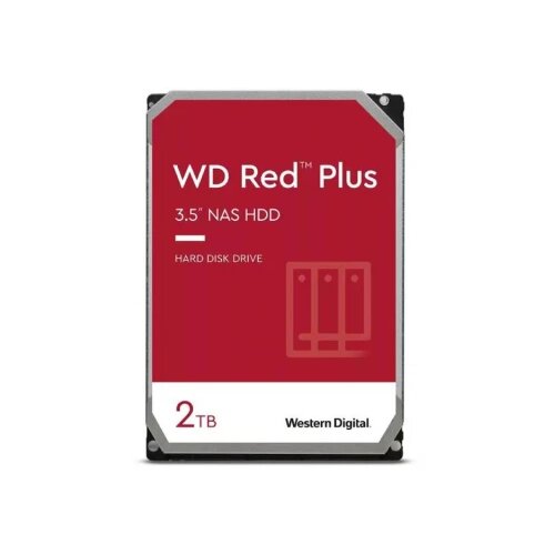 Western Digital HDD NAS WD Red Plus 2TB CMR, 3.5'', 128MB, 5400 RPM, SATA, TBW: 180 Cene