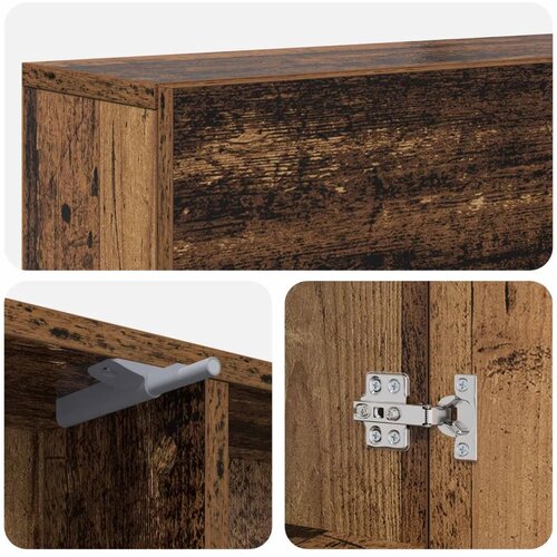  Okvir za kamin Staro drvo 102 x 18 x 100 5 cm Konstruirano drvo - Staro drvo Cijene