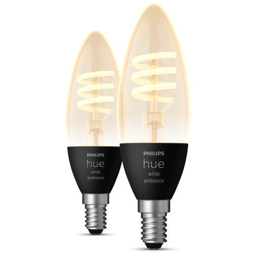 Philips Sa žarnom niti pametne žarulje u setu 2 kom E14, 5 W White ambiance &amp;ndash; Slike
