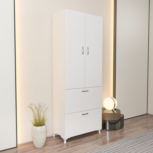 Woody Fashion yasam - white white multi purpose cabinet Cene
