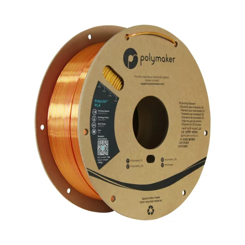  PolyLite Dual Silk PLA Sunset Gold-Red