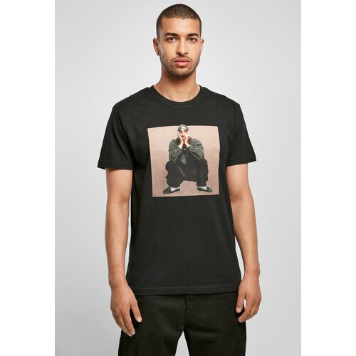 MT Men Tupac T-shirt sitting pose black Slike