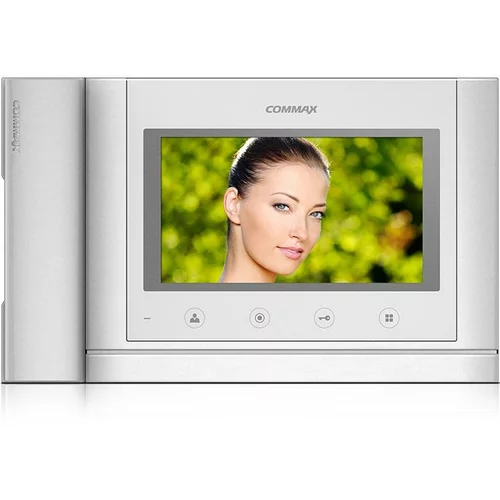 Commax CDV-70MHD bijeli - verzija 17-30Vdc - videofon 7", CVBS, sa slušnim aparatom, 2 ulaza