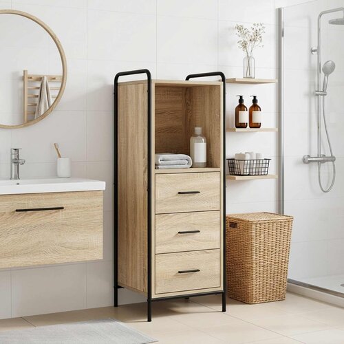  Kupaonski ormar Hrast sonoma 40 x 36 x 109,5 cm Slike