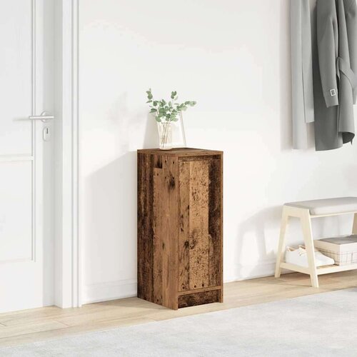 VidaXL Ormarić za cipele staro drvo 29,5x34x76 cm konstruirano drvo Slike