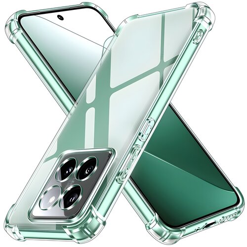 Techsuit Silikonska futrola s ojačanim rubovima za Xiaomi 14 Pro - Prozirna Cijene