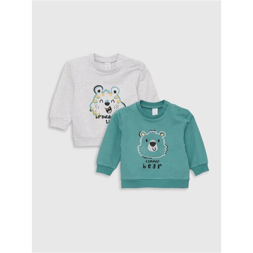 LC Waikiki Crew Neck Long Sleeve Printed Sweatshirt for Baby Boy 2-pack. Slike