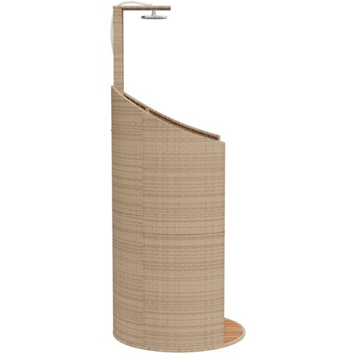  tu&amp;scaron; sivi 100x100x241,5 cm poliratana i bagremovog drva Slike