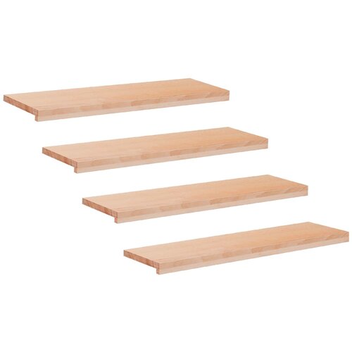 Step treads 4 kom. 90 x 30 x 2 cm Prirodna Čvrsto drvo bukve Cijene