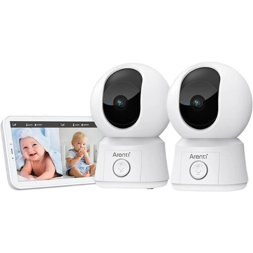 Arenti AInanny B2 2Cam Kit 2MP/1080p Wi-Fi otro&amp;scaron;ki monitor z dvema kamerama in LCD zaslonom Slike