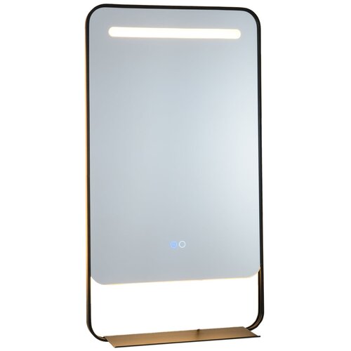 Costway Kopalni&amp;scaron;ko ogledalo s polico in LED-osvetlitvijo, 80 x 60 cm, (5000357819) Slike