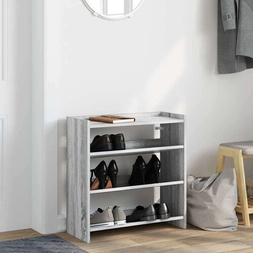 VidaXL stalak za cipele boja hrasta 60x25x62 cm konstruirano drvo Slike