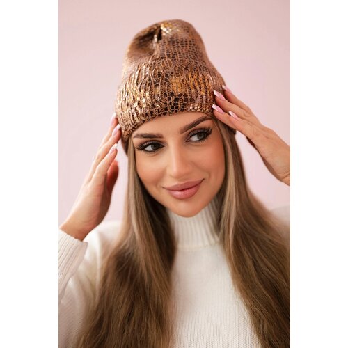 Kesi Cap with mohair Panterka K233 camel Slike