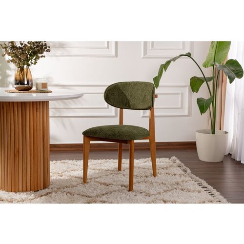 Hanah home stolica lionte - green, dark oak greendark oak chair set (2 pieces) Cene