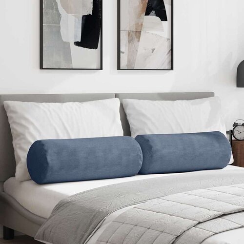 vidaXL valjkasti jastučići 2 pcs plava &Oslash; 25 x 70 cm kordura tekstil Cijene