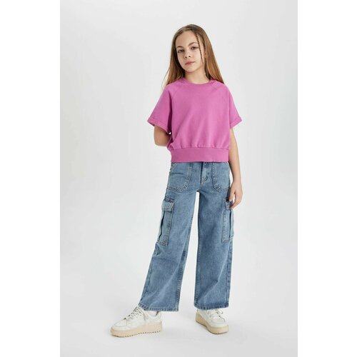 Defacto Girl Cargo Fit Wide Leg Jeans Slike