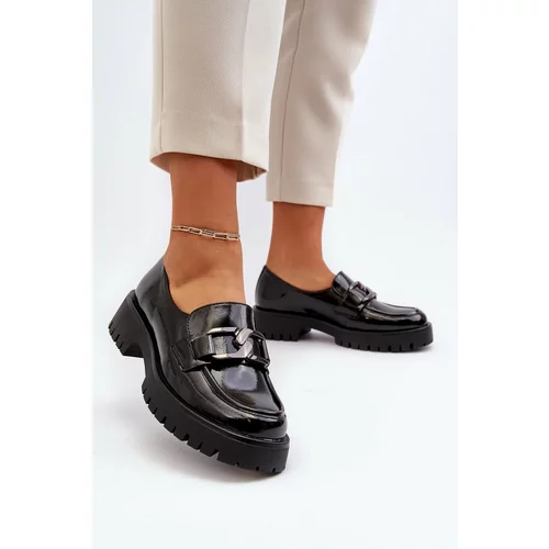 Kesi Women's patent leather loafers Black Santtes