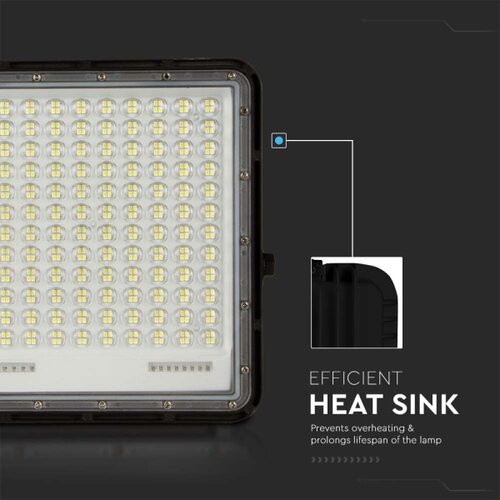  LED Spolja&amp;scaron;nji solarni reflektor LED/30W/3,2V 4000K crna + daljinski upravljač Slike