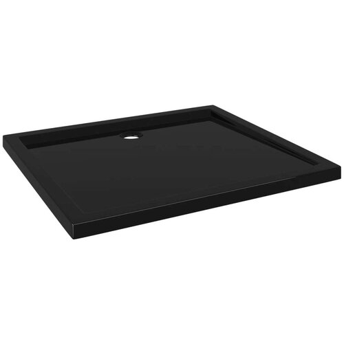 VidaXL Pravokutna ABS tu&amp;scaron;-kada crna 80 x 90 cm Slike