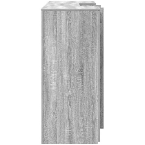  Sprejemna miza siva sonoma 155x50x103,5 cm inženirski les Slike