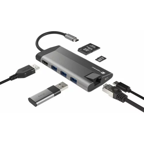  adapter/USB hub Fowler plus, 3x USB 3.0, 1x HDMI, 1x E