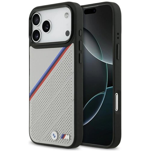 BMW OVITEK Z TRIKOLORNIM KOVINIM LOGOM M ZA IPHONE 17 PRO MAX MAGSAFE LUXURY, (5000343416) Slike