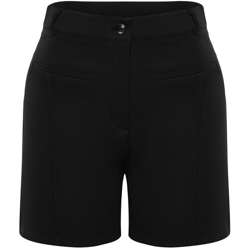 Trendyol Curve Black Mini Woven Shorts Cene