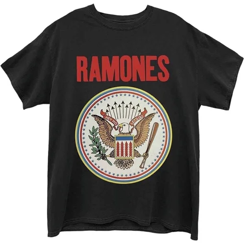 Ramones Košulja Full Colour Seal Unisex Black L